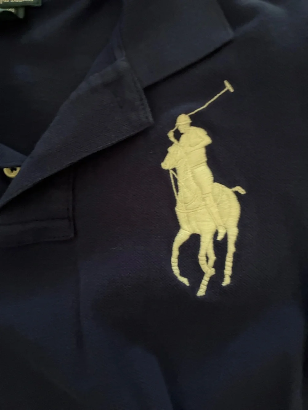 Ralph Lauren Navy Polo with Embroidered Logo